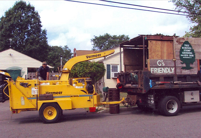 Tree Chip Truck in East Hartford, Connecticut, CT
